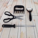 Ver imagem 7 de Conjunto de Facas 8 Pcs Profissional Churrasco Cozinha Inox