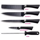 Ver imagem 2 de Conjunto de Facas 8 Pcs Profissional Churrasco Cozinha Inox