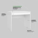 Ver imagem 3 de Mesa para Computador Facility 1 Gaveta Branco - Demóbile