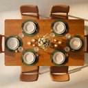 Ver imagem 2 de Conjunto Sala de Jantar 1 Mesa Retangular Tali 180cm 6 Cadeiras Miriti CabeCasa MadeiraOriginals