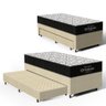 Cama Box com Colchao de Espuma D45 Ortobom Airtech 150 + Auxiliar de Espuma Unique Solteiro 88cm - 1