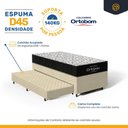 Ver imagem 5 de Cama Box com Colchao de Espuma D45 Ortobom Airtech 150 + Auxiliar de Espuma Unique Solteiro 88cm