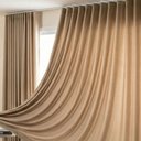 Ver imagem 3 de Cortina Blackout Tecido 2.80m X 2.50m para Trilho Suíço Sala Quarto:avelã