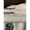 Ver imagem 4 de Cortina no Tecido Linho Flamê Bege com Forro Microfibra Branco - 2,60l X 2,60a