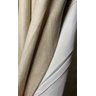 Cortina no Tecido Linho Flamê Bege com Forro Microfibra Branco - 2,60l X 2,60a - 2