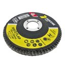 Ver imagem 2 de Caixa com 10 Discos de Lixa Flap 4.1/2" Grão 40 Fertak