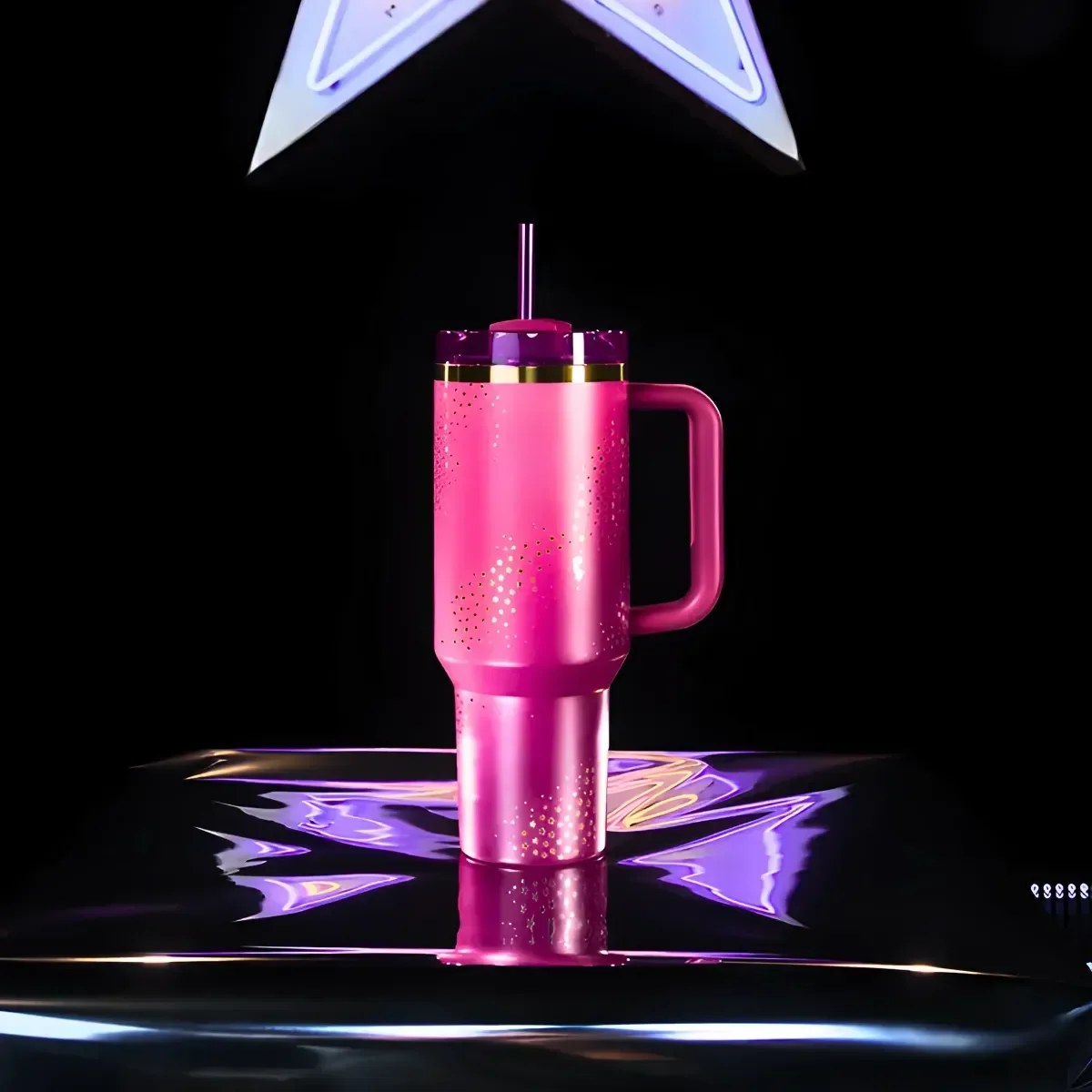 Copo Serie Inox 1.18l Quencher Superstar Rosa - 2