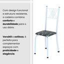 Ver imagem 5 de Cadeiras para Sala de Jantar 4 Unidades Sara Branco/Preto