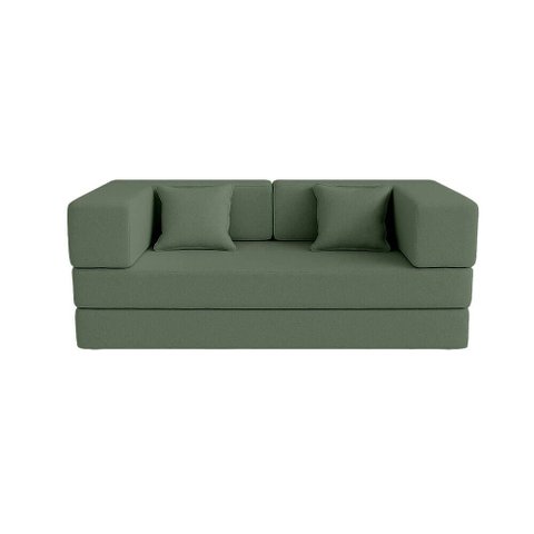 Sofá 2 Lugares Julia 100 % Espuma Tecido Boucle:boucle Menta