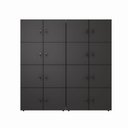 Ver imagem 4 de Armário Organizador Locker 16 Portas c/ Chave F5 Office Cor:Preto