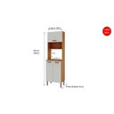 Ver imagem 4 de Torre Quente Kit Forno Freijó White Laca Brilho