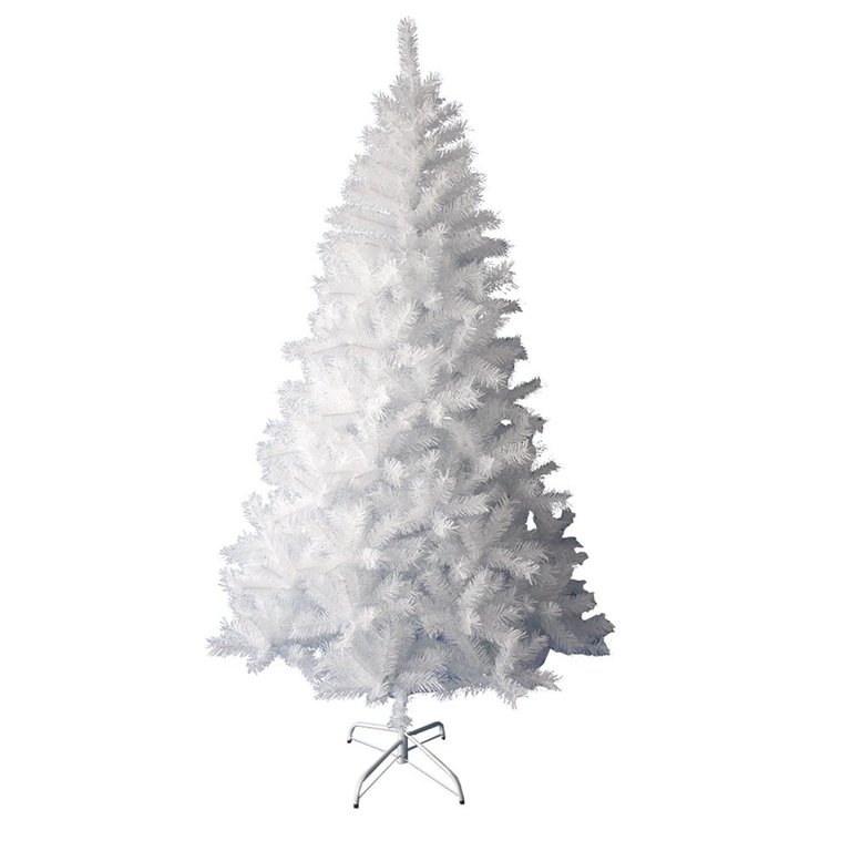Árvore de Natal Pinheiro Suíço Branco Luxo Premium 900 Galhos 2,10m - Master Christmas