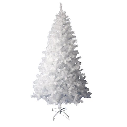 Árvore de Natal Pinheiro Suíço Branco Luxo Premium 900 Galhos 2,10m - Master Christmas