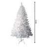 Árvore de Natal Pinheiro Suíço Branco Luxo Premium 900 Galhos 2,10m - Master Christmas - 4