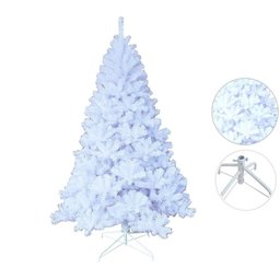 Árvore de Natal Pinheiro Suíço Branco Luxo Premium 900 Galhos 2,10m - Master Christmas - 3