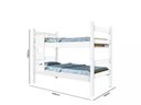 Ver imagem 4 de Beliche Leticia com Escada e Grade Proteção Vira 2 Camas Solteiro -mdf -branco
