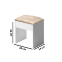 Ver imagem 7 de Penteadeira 9 Gavetas Camarim com Espelho Led e Banqueta