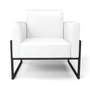 Ver imagem 3 de Kit 2 Poltronas Base Industrial Alta Preto Marisa Corano D03 - D’Rossi Branco