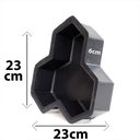Ver imagem 4 de Kit 2 Formas para Calçada Piso Estrela de 3 Pontas 23x23x6cm