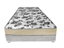 Ver imagem 2 de Cama Box Solteiro Suede Cinza + Colchão Solteiro Suede Bege Espuma 88x188x55