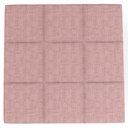 Ver imagem 6 de Kit 02 Puffs Decorativos para Sala de Estar Quadrado Milano 90x90cm W01 Linho Rosa - Lyam Decor