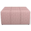 Ver imagem 3 de Kit 02 Puffs Decorativos para Sala de Estar Quadrado Milano 90x90cm W01 Linho Rosa - Lyam Decor