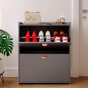 Ver imagem 6 de Sapateira Organizadora Pequena Apartamento 12 Pares Calçados Gavetas Basculante Decoração Quarto