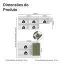 Ver mais imagens de Armário de Cozinha Compacta 180 Cm Vik Madesa 02 Branco/verde