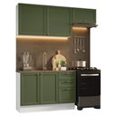Ver imagem 7 de Armário de Cozinha Compacta 180 Cm Vik Madesa 02 Branco/verde