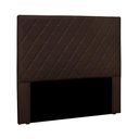 Ver imagem 1 de Cabeceira Casal Queen Tina 160cm Estofada Fixação no Box Suede Marrom Loja Sheep