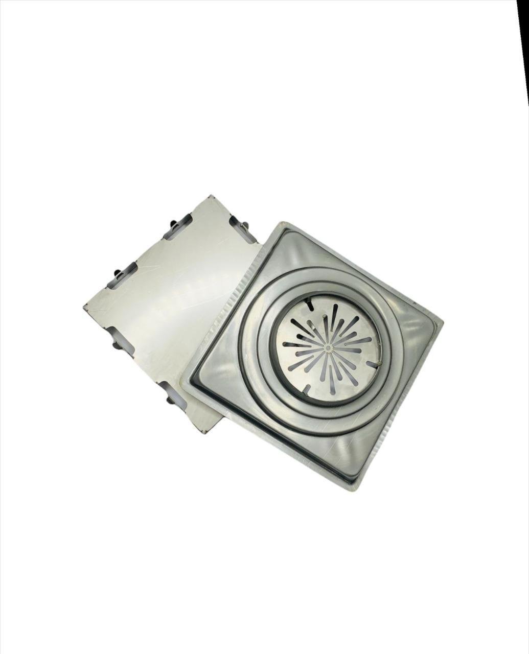 Ralo Oculto 10x10 Cm - Area Interna e Externa Inox 304 - 5