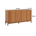 Ver imagem 4 de Buffet Aparador 4 Portas com Pés em Madeira Jequitibá