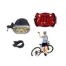 Kit Farol Bike Acessorios Lanterna Traseira Dianteira Bicicl - 1