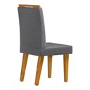 Ver imagem 3 de Kit 2 Cadeiras De Jantar Estofada Diana Pés Em Madeira