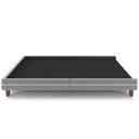 Ver imagem 3 de Cama Casal Base Box Pés Madeira 203cm Suném P05 Veludo Cinza - Lyam Decor