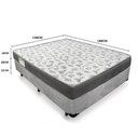 Ver imagem 2 de Cama Box Casal Suede + Colchão de Espuma D33 - Sereneprime - 138cm Cinza