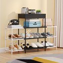Ver imagem 2 de Estante Modular Multiuso Sapateira 11 Prateleiras Organizador Tenis Brinquedos Rack Multiuso 4
