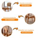 Ver imagem 3 de Conjunto com 2 Cadeiras Malta Moderna Mobília Linho Palha-cinam.imbuia