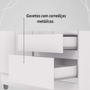 Ver imagem 7 de Guarda Roupa Solteiro 4 Portas 2 Gavetas Exemplar Plus - Branco/camarim
