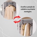 Ver mais imagens de Guarda Roupa Solteiro 4 Portas 2 Gavetas Exemplar Plus - Branco/camarim