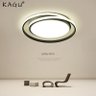 Plafon Kagu lustre moderno redondo de led, para sala de estar, quarto, cozinha, estudo, sala, teto p - 4