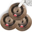 Ver imagem 5 de Arranhador Magico Gato Pet Felino Brinquedo Bola Guizo Dobravel Multi Formas Diversao Entretenimento