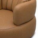 Ver imagem 5 de Poltrona Decorativa Cheval Giratória 360° em Couro Livintus Leather