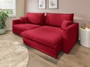 Ver imagem 1 de Sofá Tango 2,40m sem Caixa, Retrátil e Reclinável Velosuede - Netsofas - Vermelho