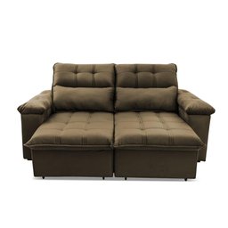 Sofá Retrátil Reclinável Verona 1,80m Suede Velut Molas Ensacadas - King House - 7