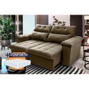 Ver imagem 1 de Sofá Retrátil Reclinável Verona 1,80m Suede Velut Molas Ensacadas - King House