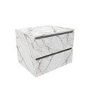 Ver imagem 5 de Conjunto Kit para banheiro 80cm com Gabinete espelheira e cuba CJ43018-113 Móvel na Caixa Mármore Br