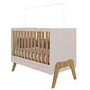 Ver mais imagens de Berço Peroba Guti Multifuncional Infantil MDF Off White/Amêndoa
