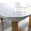 Ver imagem 6 de Conjunto Sala de Jantar Mesa e 4 Cadeiras Madeira Maciça Madri Linho Cinza