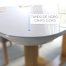 Conjunto Sala de Jantar Mesa e 4 Cadeiras Madeira Maciça Madri Linho Cinza - 6